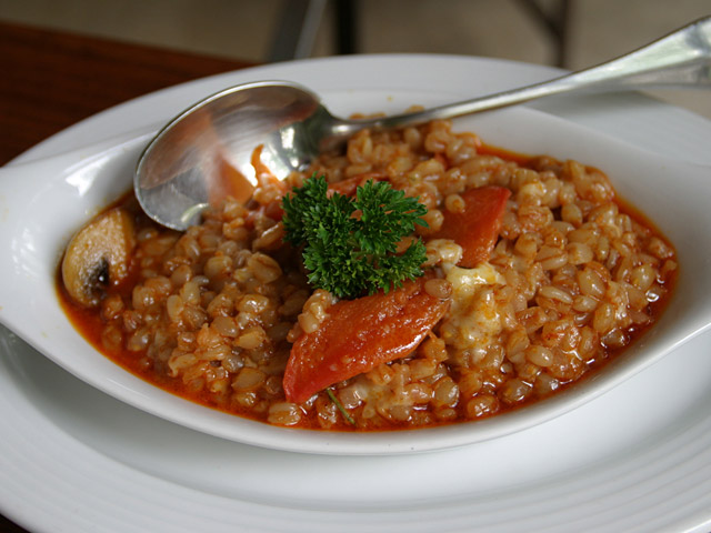 Risotto de mote atomatado - Cuerovaca