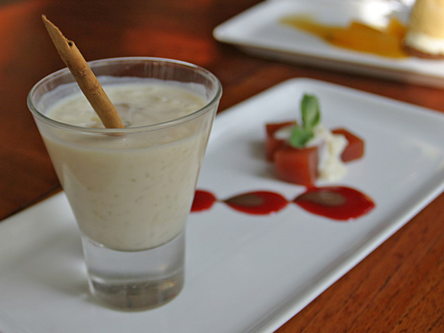 Arroz con leche granizado con chirimoya - Cuerovaca