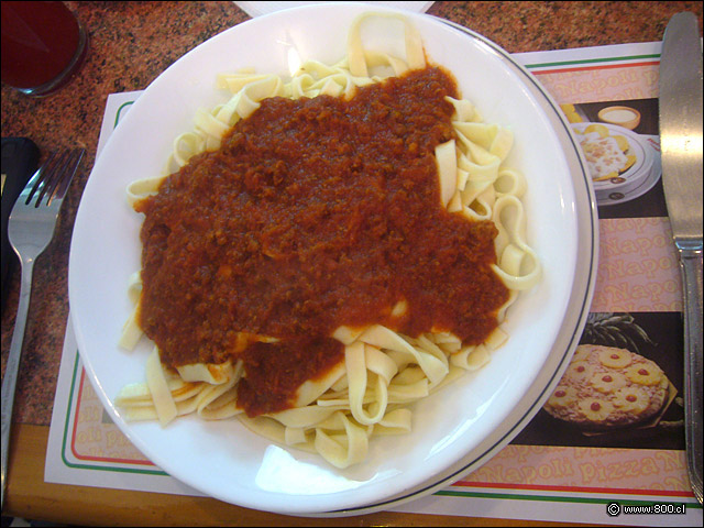 Fetuchini con salsa bolognesa