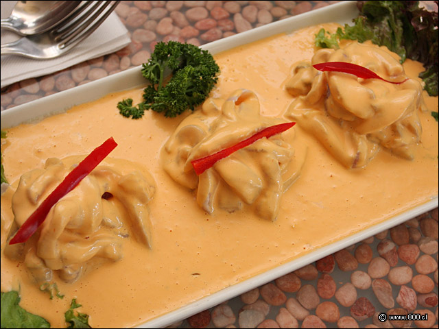 Detalle de Tiradito de Corvina al Rocoto (1) - Tambo (Lastarria)