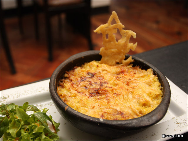 Grat�n de Humita con Chichar - Do�a In�s