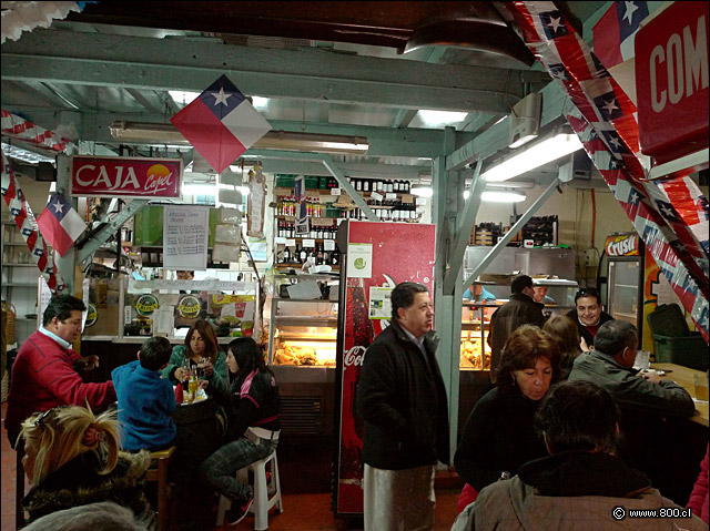 El saln interior del restaurante El Hoyo - El Hoyo