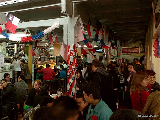 El saln interior del restaurante El Hoyo - El Hoyo