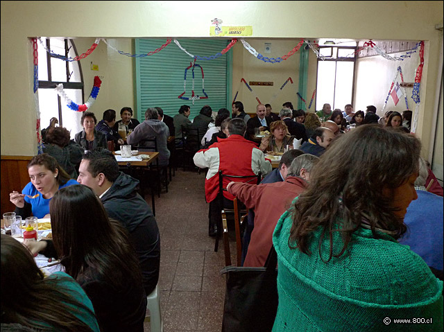 El saln interior del restaurante El Hoyo