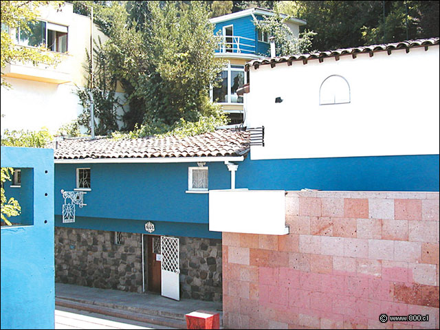 Vista desde las escaleras - Casa Museo La Chascona