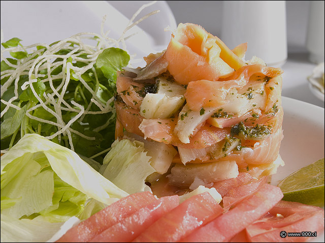 Detalle de Torta de Salm�n y Alcachofas 1 - Puerto Marisko