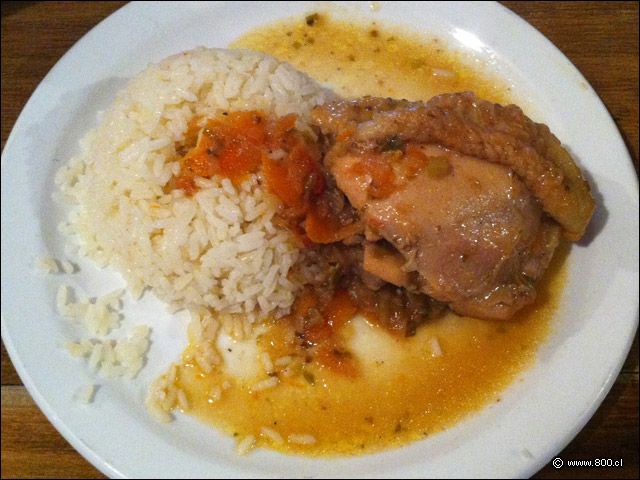 Pollo al jugo con arroz - Lugano