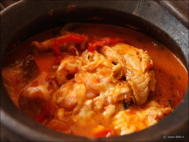 Detalle de Pescado a la Greda - El Ancla - Providencia