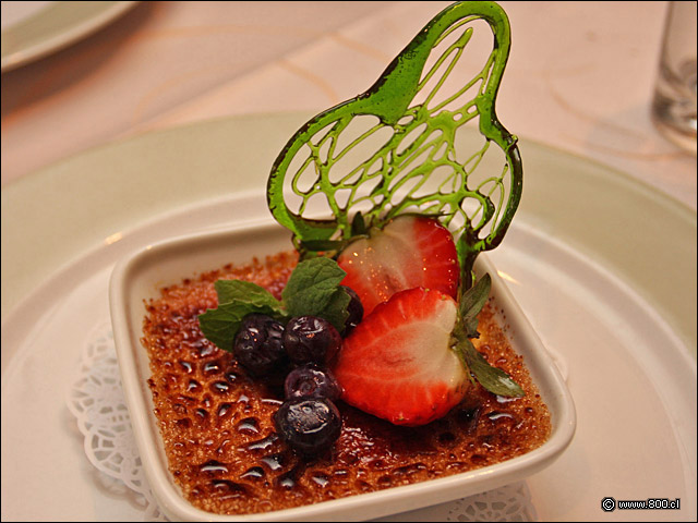 Creme Brulee de Albahaca