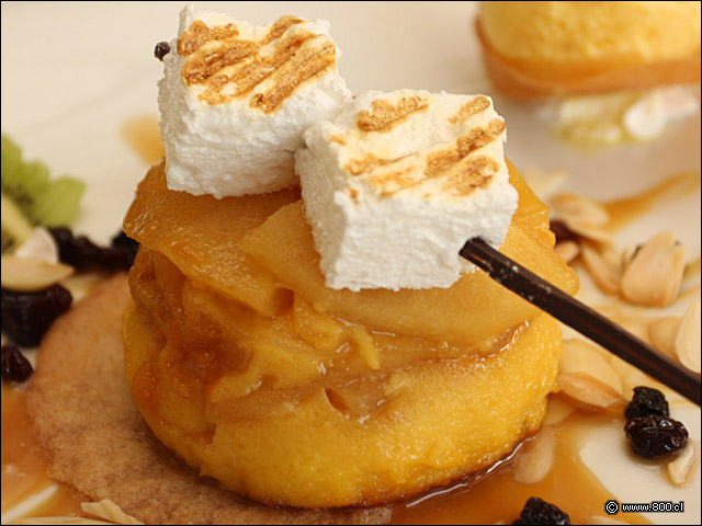 Detalle de Tarta de Manzana - El Cid - Hotel Sheraton