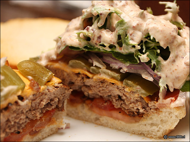 Detalle de Hamburguesa de Ternera Estilo Americana (2) - La Terraza Gourmat