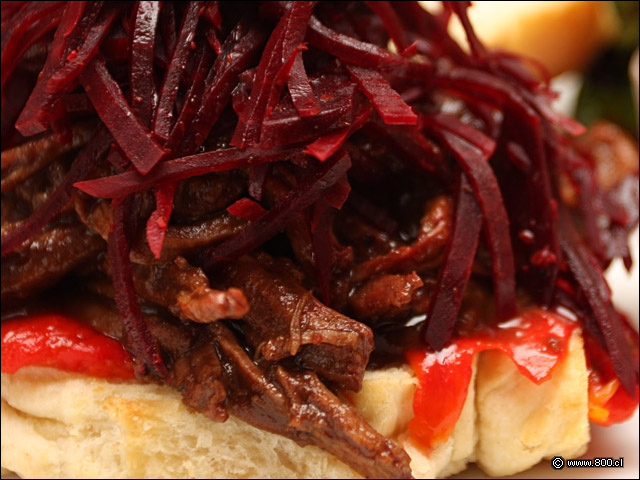 Detalle de Sndwich de Mechada de Ternera - La Terraza Gourmat