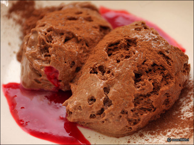 Detale de Mousse de Chocolate - Les Comperes