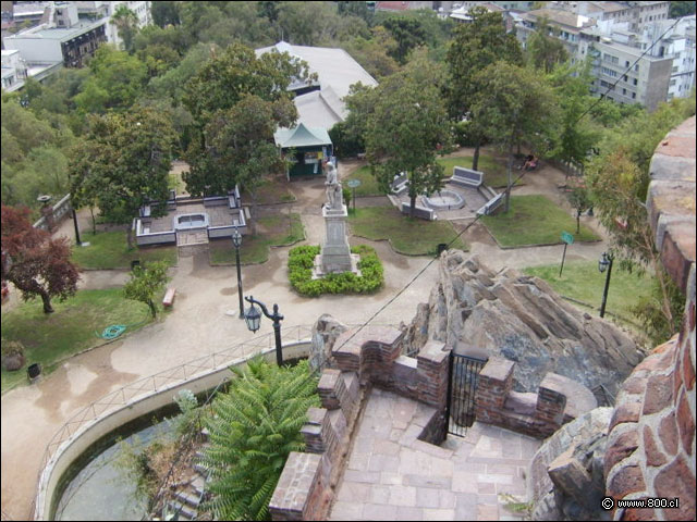 Vista Panoramica Plaza Pedro de Valdivia - Cerro Santa Luca
