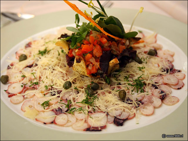 Carpaccio de Pulpo - Enebro