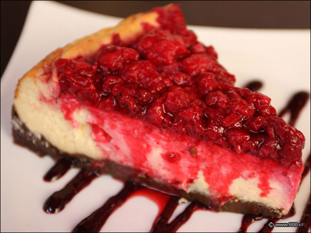 Cheescake de Frambuesa - Zabo (Lastarria)