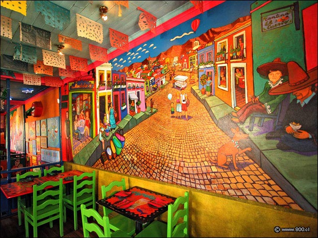 Otro mural del segundo piso - La Mordida