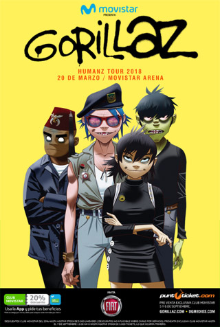 Gorillaz en Chile
