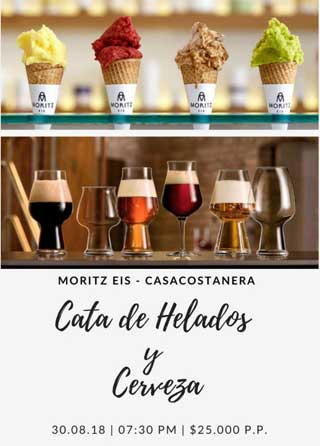 Cata de helados gourmet y cervezas artesanales