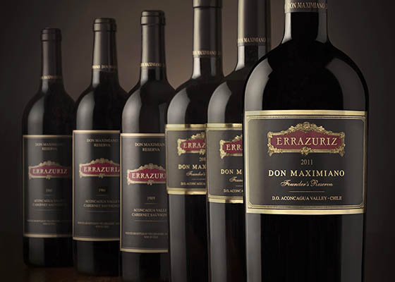 En su aniversario 150, Via Errzuriz mostr parte de las cosechas histricas de Don Maximiano Founders Reserve