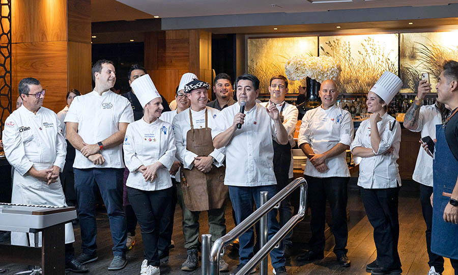 Fotos de la cena colaborativa 2024 para celebrar la cocina chilena en el restaurante Malakita