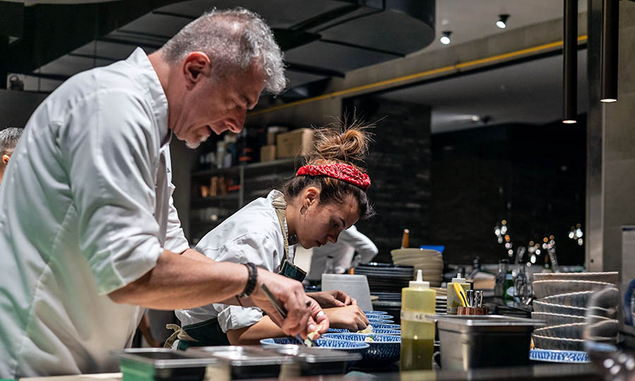 Ciclo de Cenas -Venti di Buriana- de 8 tiempos en la barra del restaurante Buriana