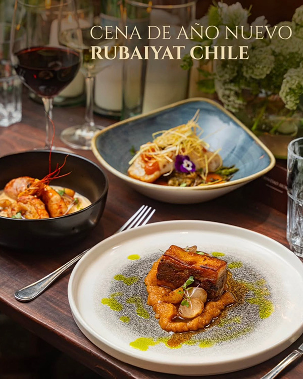 Cena de Ao Nuevo 2025 en Rubaiyat Chile