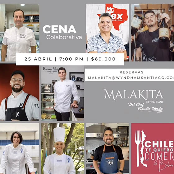 Cena en Malakita: Una noche para honrar la cocina chilena este 2025