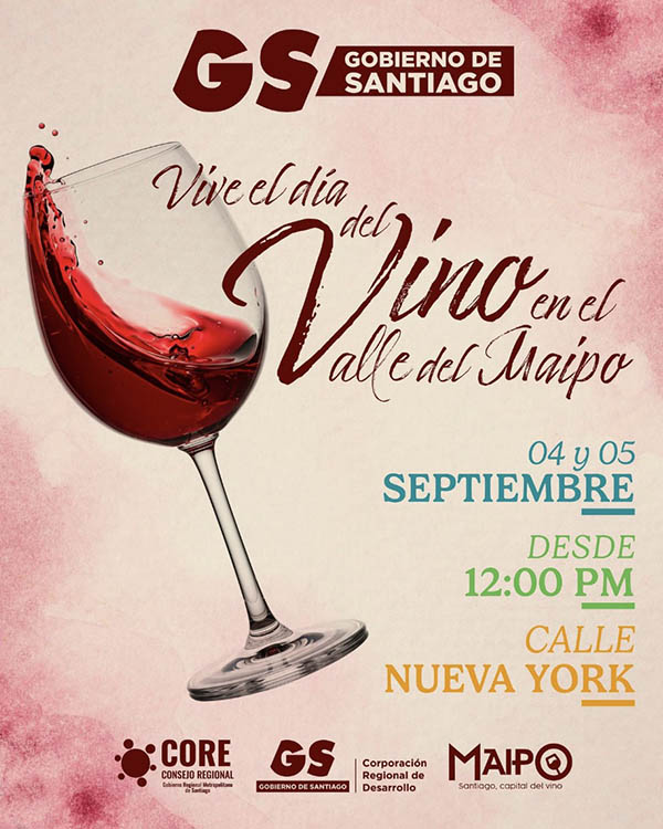 Día del Vino 2025 del Valle del Maipo en el Centro de Santiago