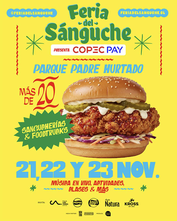 Feria del Sanguche 2025 en Parque Padre Hurtado
