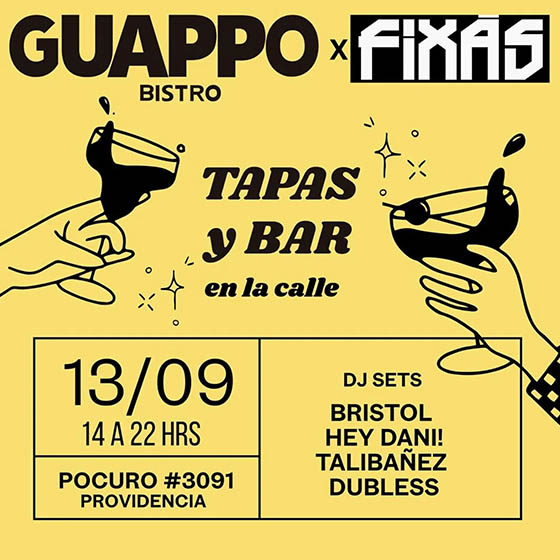 Tapas y Bar en GUAPPO Bistro por Fixas en la calle