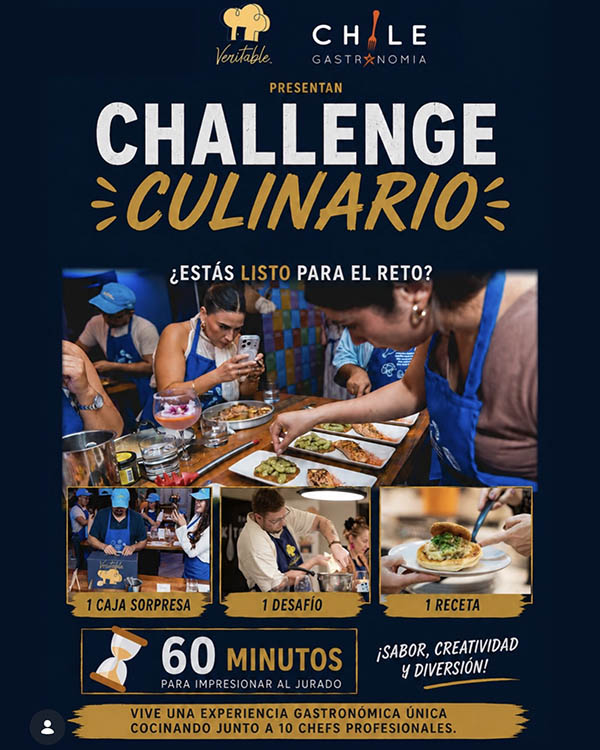 Challenge culinario en vivo con chef profesionales