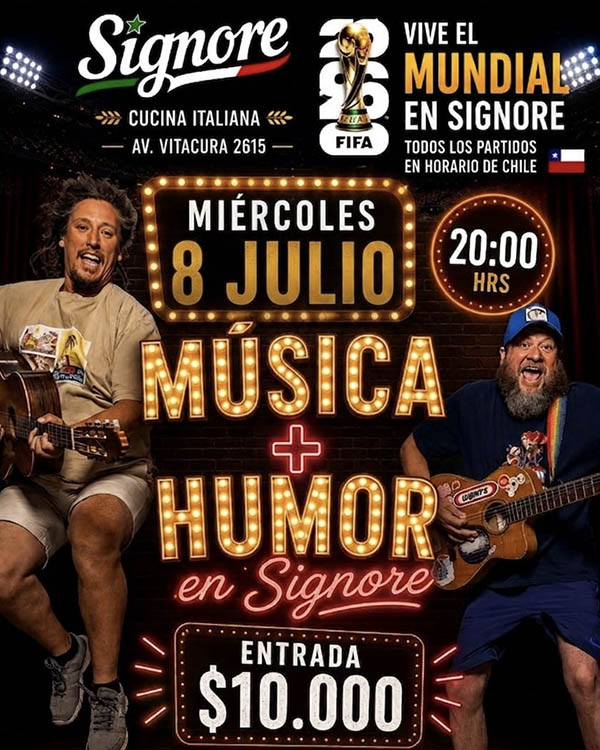 M�sica + humor en Signore Pizza